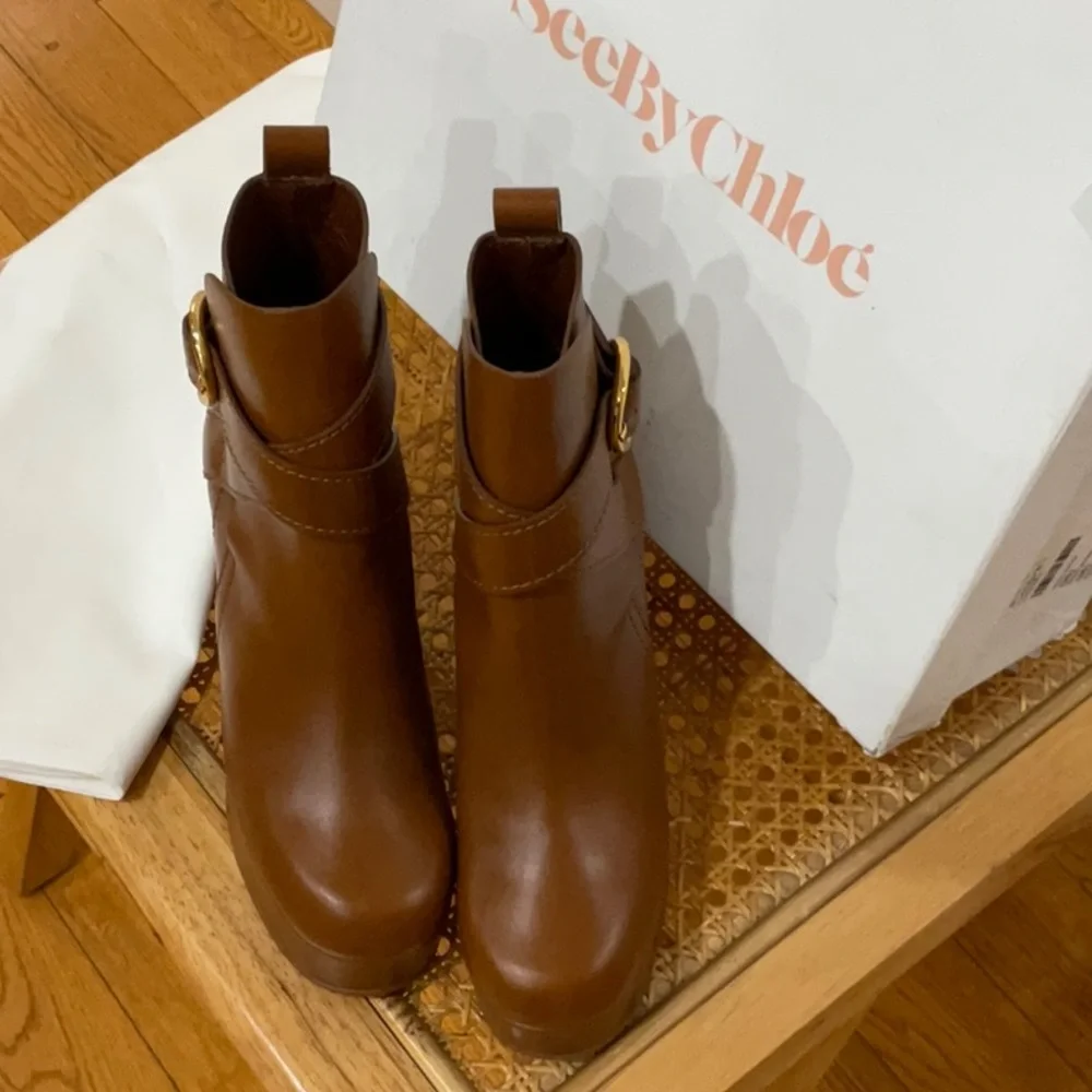 See By Chloe Lyna Boot Tan Size US 5 EU 35 - Picture 6 of 12